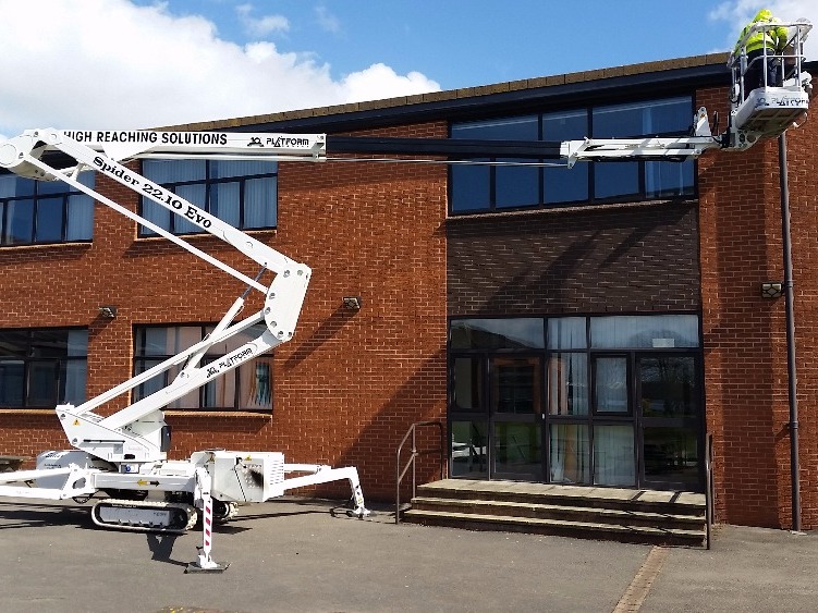 Selina 22m tracked spiderlift cherrypicker from High Reaching Solutions Malton York